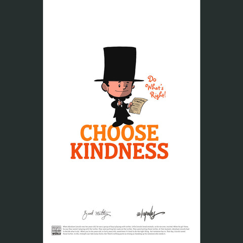 Abraham Lincoln "Choose Kindness" Poster