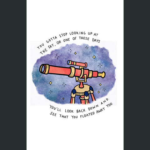 Looking Up at the Sky Poster