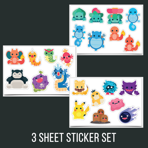 Pocket Monster Sticker Set