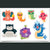 Pocket Monster Sticker Set