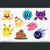Pocket Monster Sticker Set