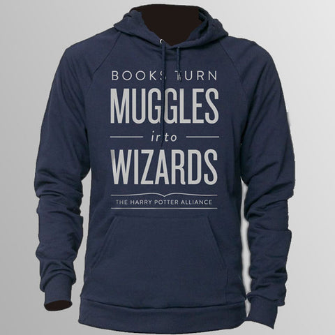 Books Turn Muggles Into Wizards Hoodie