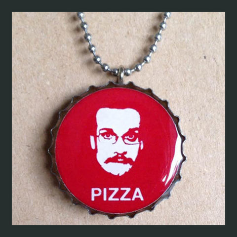 Pizza John Bottlecap Necklace