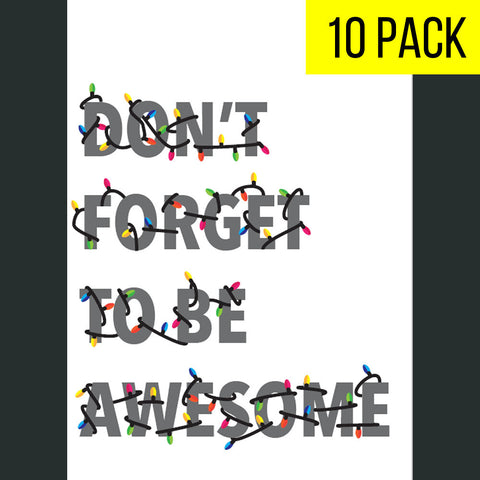 Nerdfighter Holiday Cards- DFTBA Lights