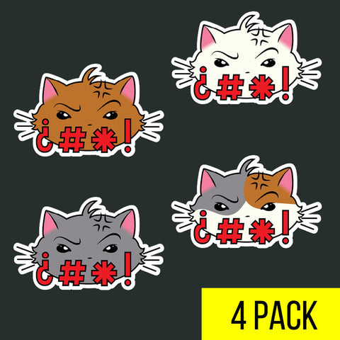 Swear Cat Sticker Pack