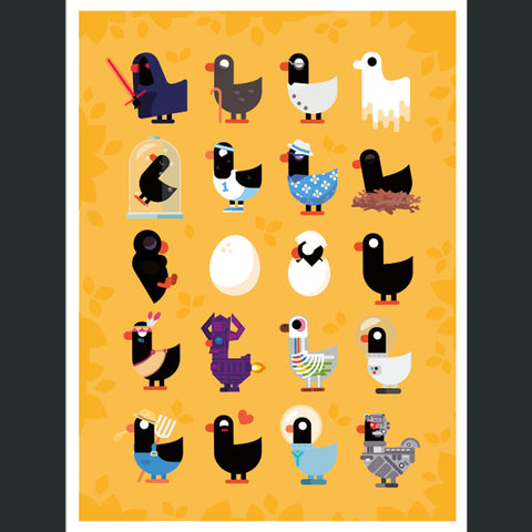 In a Nutshell Duck Poster