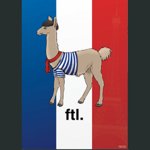French The Llama Poster