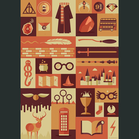 Harry Potter Items Poster