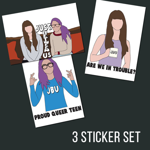 Just Between Us Sticker Set