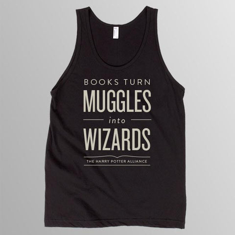 Books Turn Muggles Into Wizards Tank Top