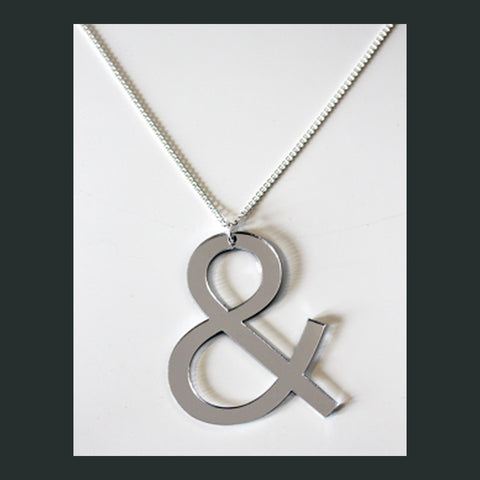 Silver Ampersand Necklace