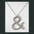 Silver Ampersand Necklace
