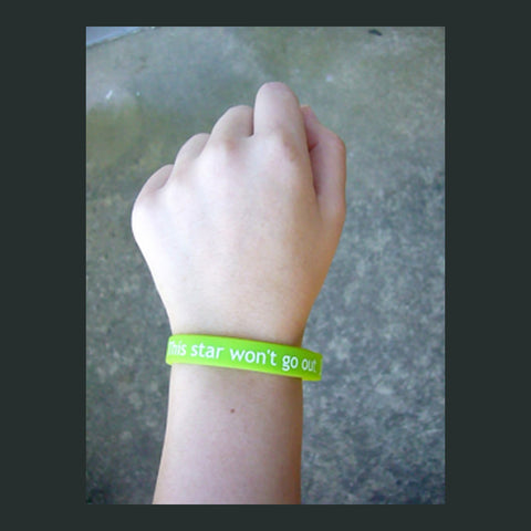 This Star Won't Go Out Wristband