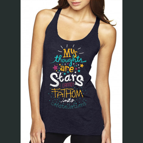 My Thoughts are Stars Racerback Tank