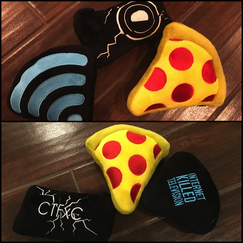 IKTV Plushie Dog Toy Set (Pack of 3)