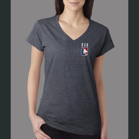US Quidditch Logo V-Neck Shirt