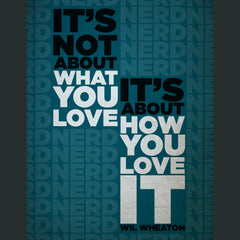 What You Love Nerd/Geek Poster